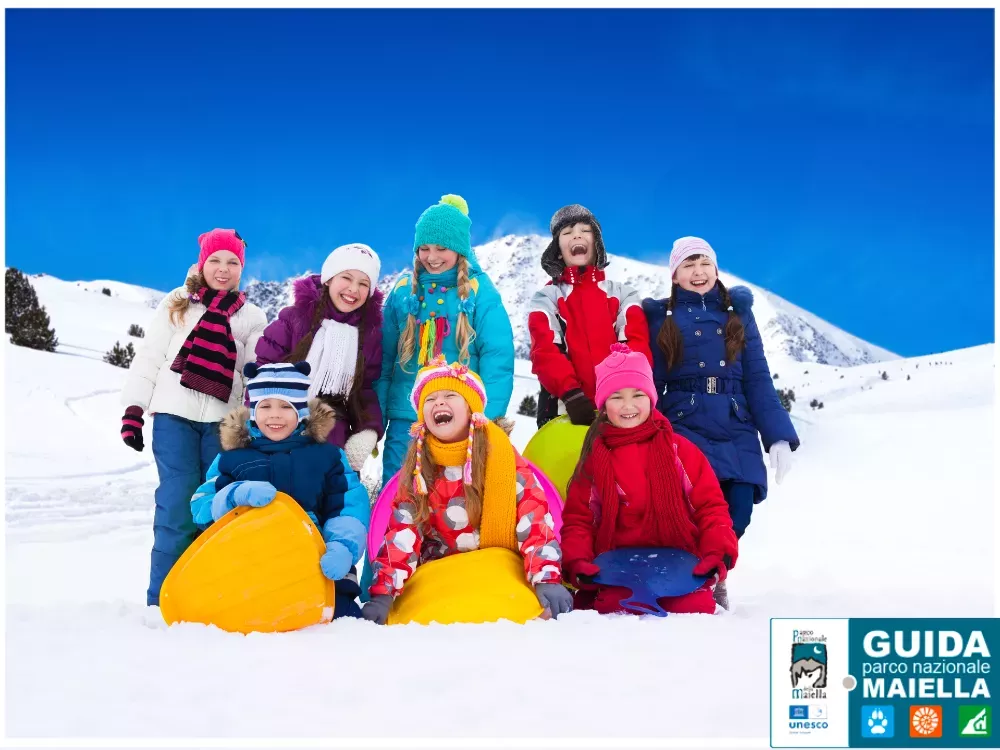 I piccoli alla scoperta della neve!